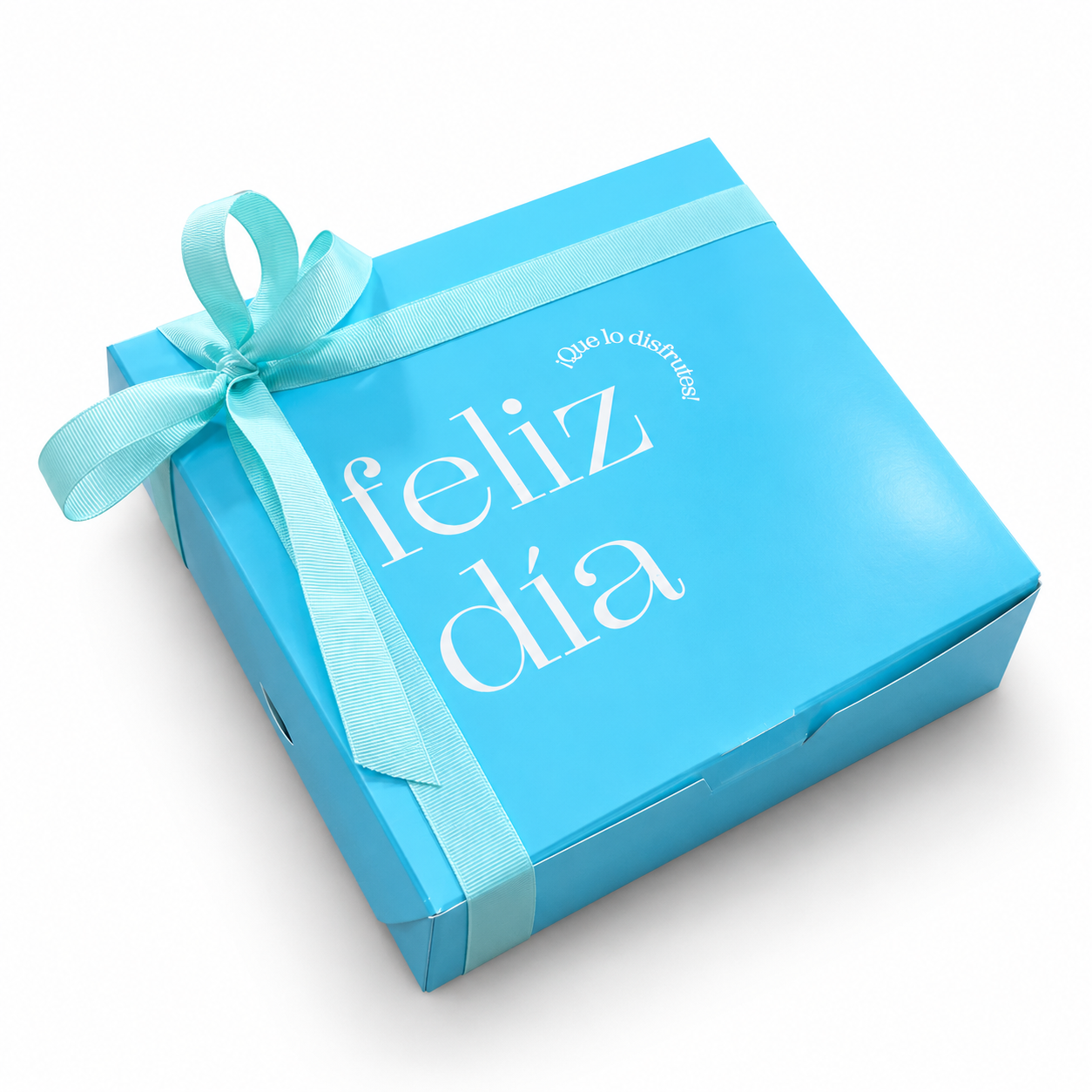 Caja 22x22x7cm Feliz día Celeste - 641822