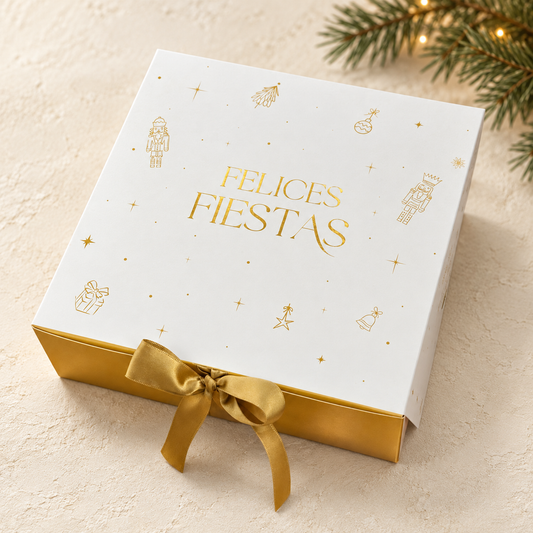 Caja 22x22x7cm Dorado - 642267