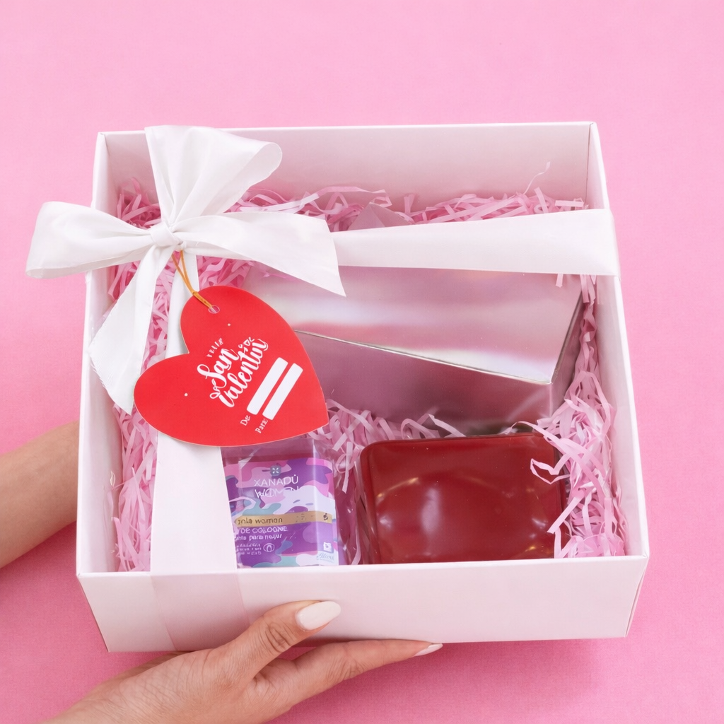 CAJA 25x25x10cm DOBLE PARED BLANCO CON TAPA DE ACETATO - 642398