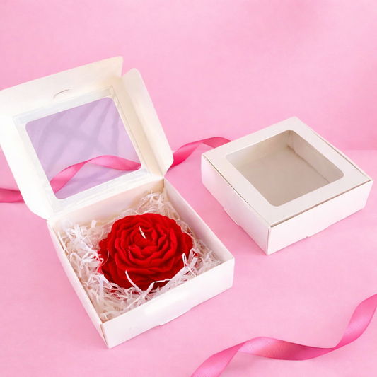 CAJA 11X11X4CM CON VISOR BLANCO - COD 641329