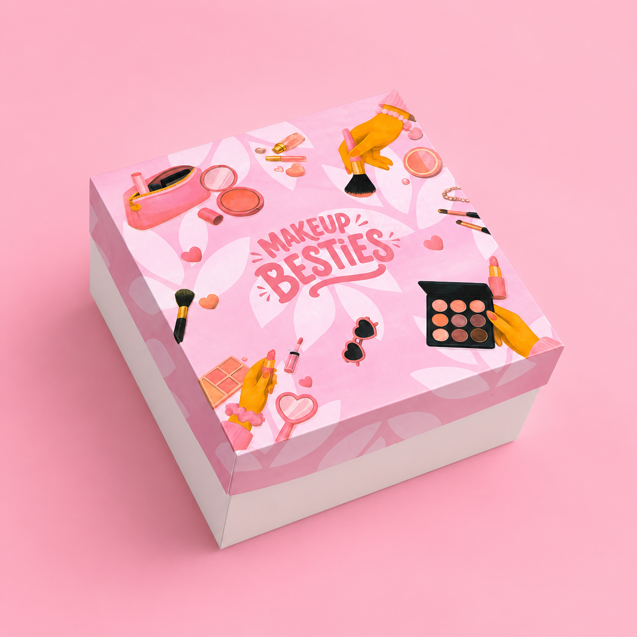 Caja Amistad ´´Makeup Besties´´- 15x15x8.5cm