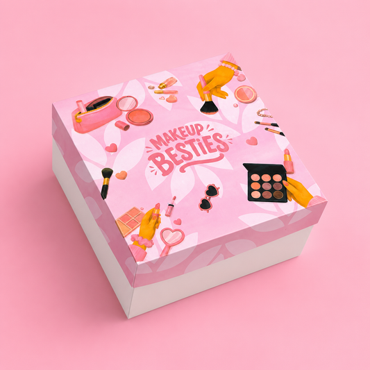 Caja Amistad ´´Makeup Besties´´- 15x15x8.5cm