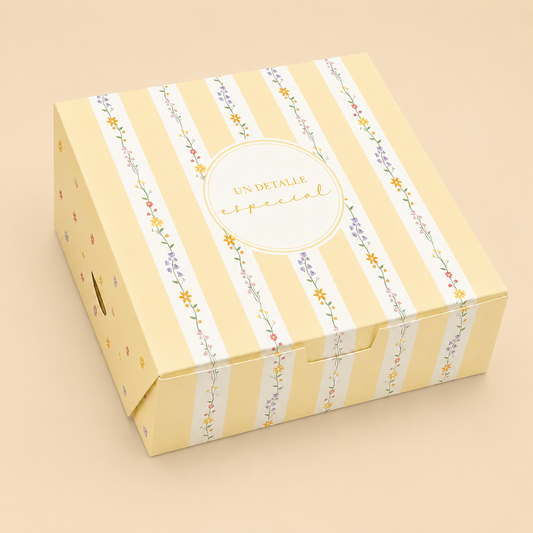 CAJA 20x20x7cm BEIGE