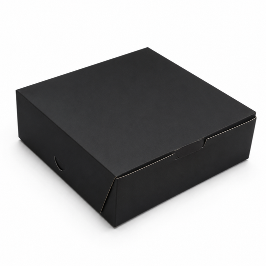 CAJA 22X22X7CM NEGRO MATE SIN VISOR