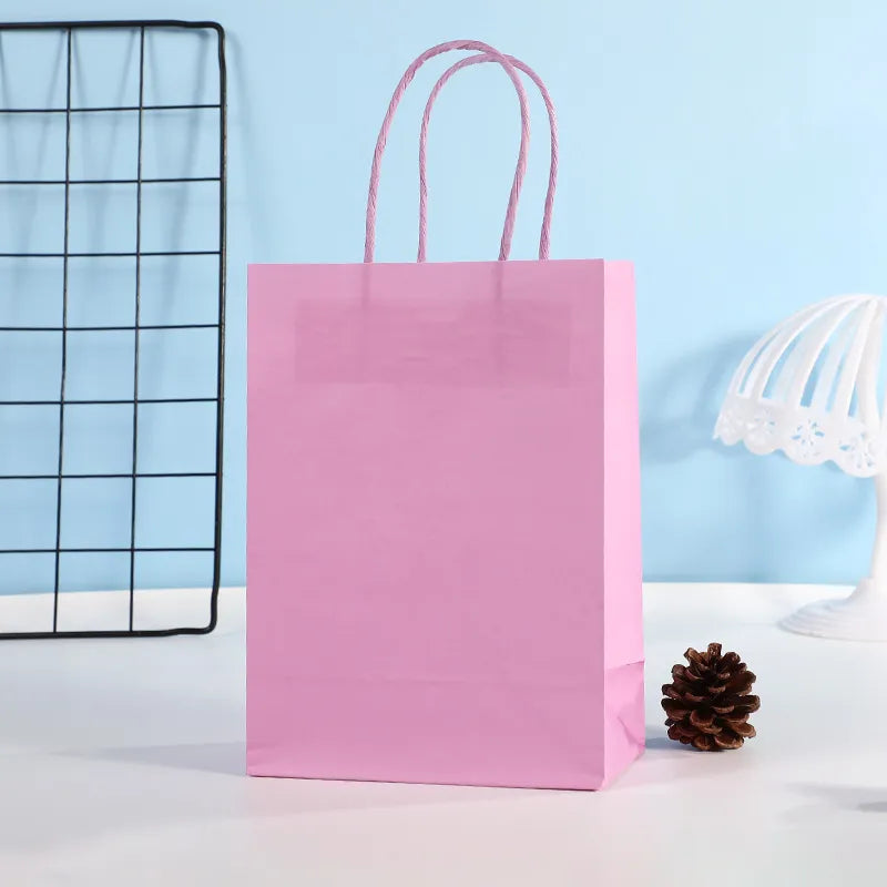 Bolsa en Papel Kraft Lila - 15x8x21 cm