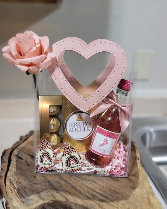 Bolsa PVC Manija Rosa Corazón 20x10x18cm - CNBAG0.1