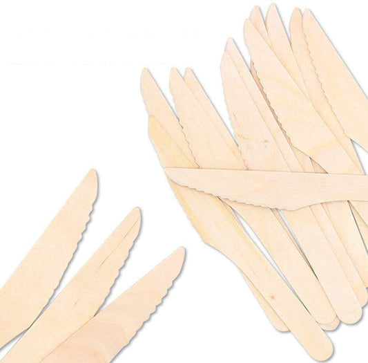 Cuchillos de Madera 16cm - contiene 100 unidades