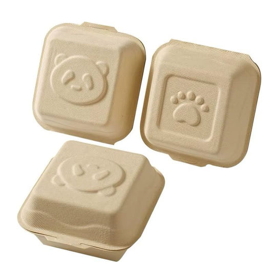 Bento 13x13cm Pulg Kraft Oso