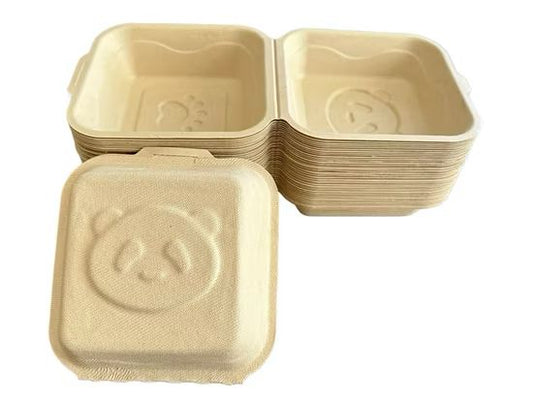 Bento 13x13cm Pulg Kraft Oso