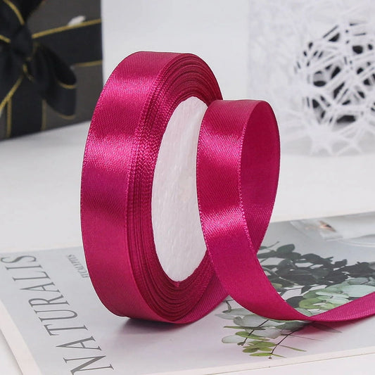 CINTA RASO 1.5CM X 20 METROS - FUCSIA OSCURO cod - 8036