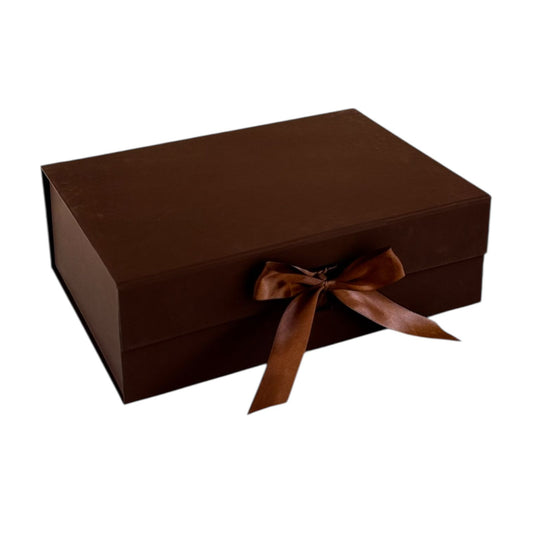 Caja Premium 28x20x9cm Marrón Despegable - COD 640240