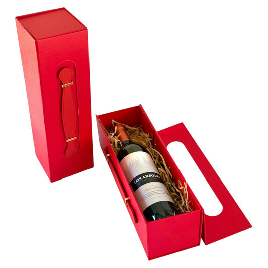 Caja Premium 33.5x10.5x10cm Maletin Rojo - Despegable COD 639805