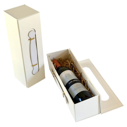 Caja Premium 33.5x10.5x10cm Maletin Blanco - Despegable