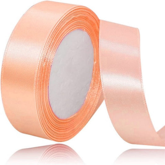 CINTA RASO 2.5CMX20METROS -SALMON COD-07