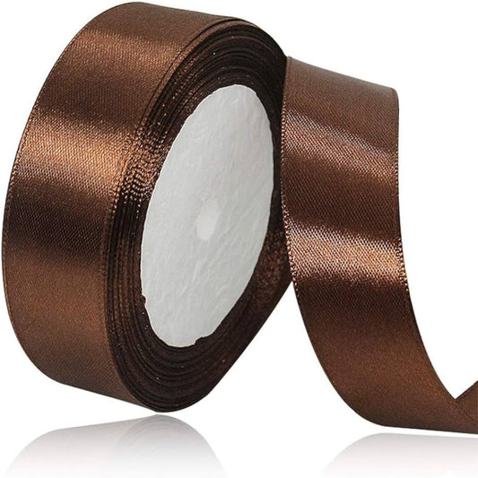 CINTA RASO 2.5CMX20MM MARRON OSCURO-COD032