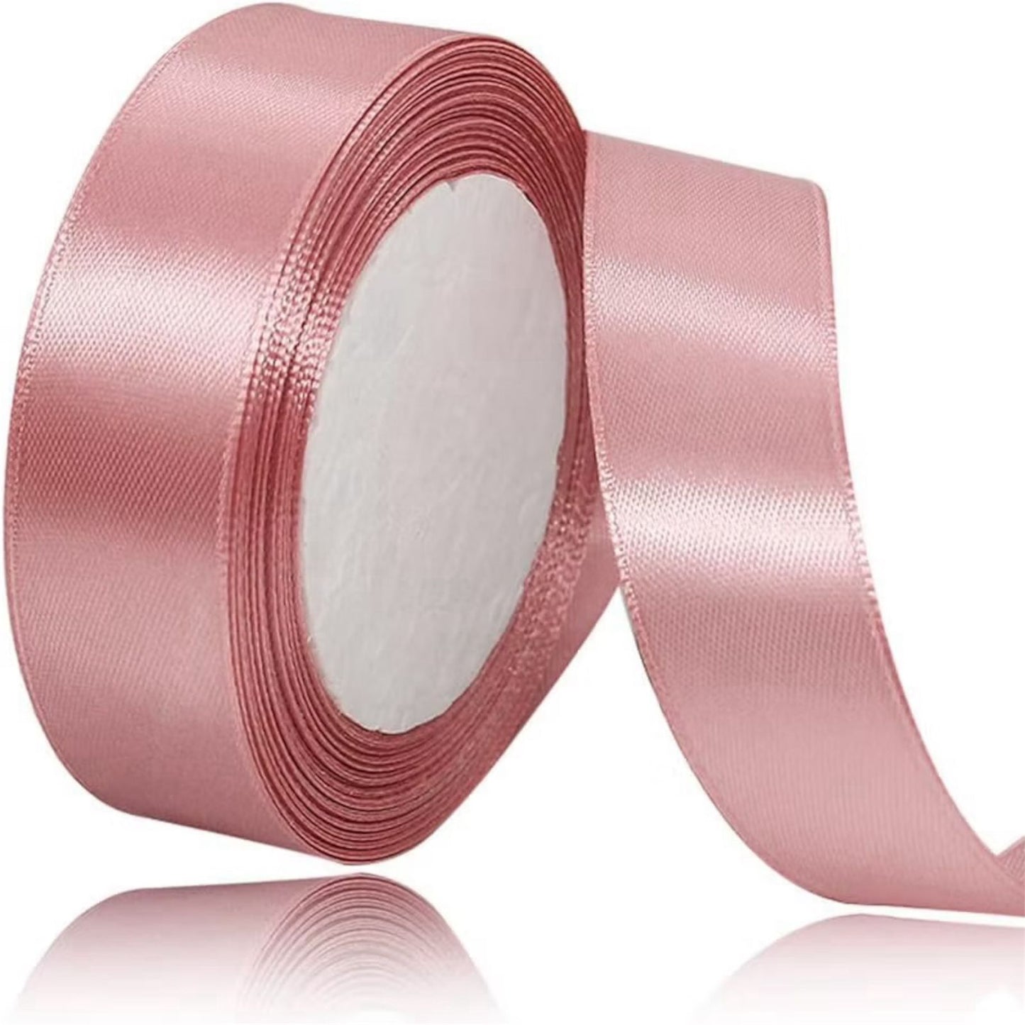 CINTA RASO 2.5CM X 20 METROS ROSA VIEJA - COD075