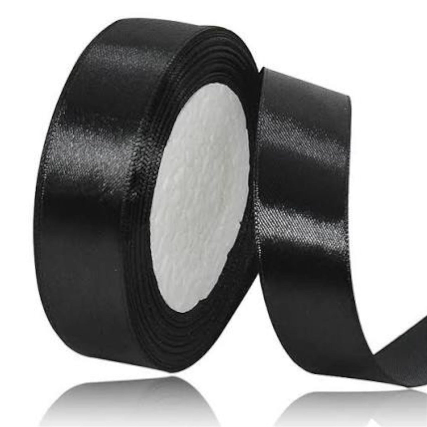 CINTA RASO 2.5CM X 20 METROS NEGRO-COD-39