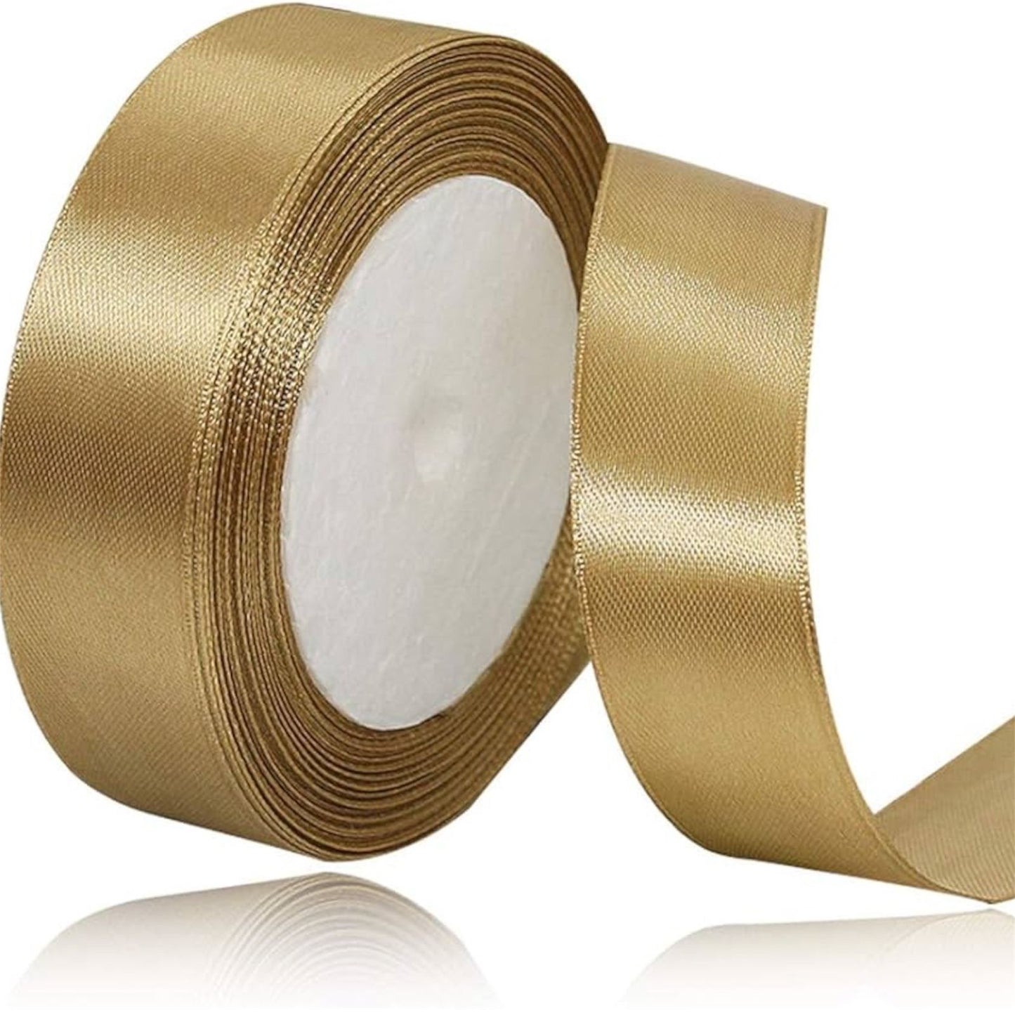 CINTA RASO 2.5CM X 20 METROS CHAMPAGNE-COD-156