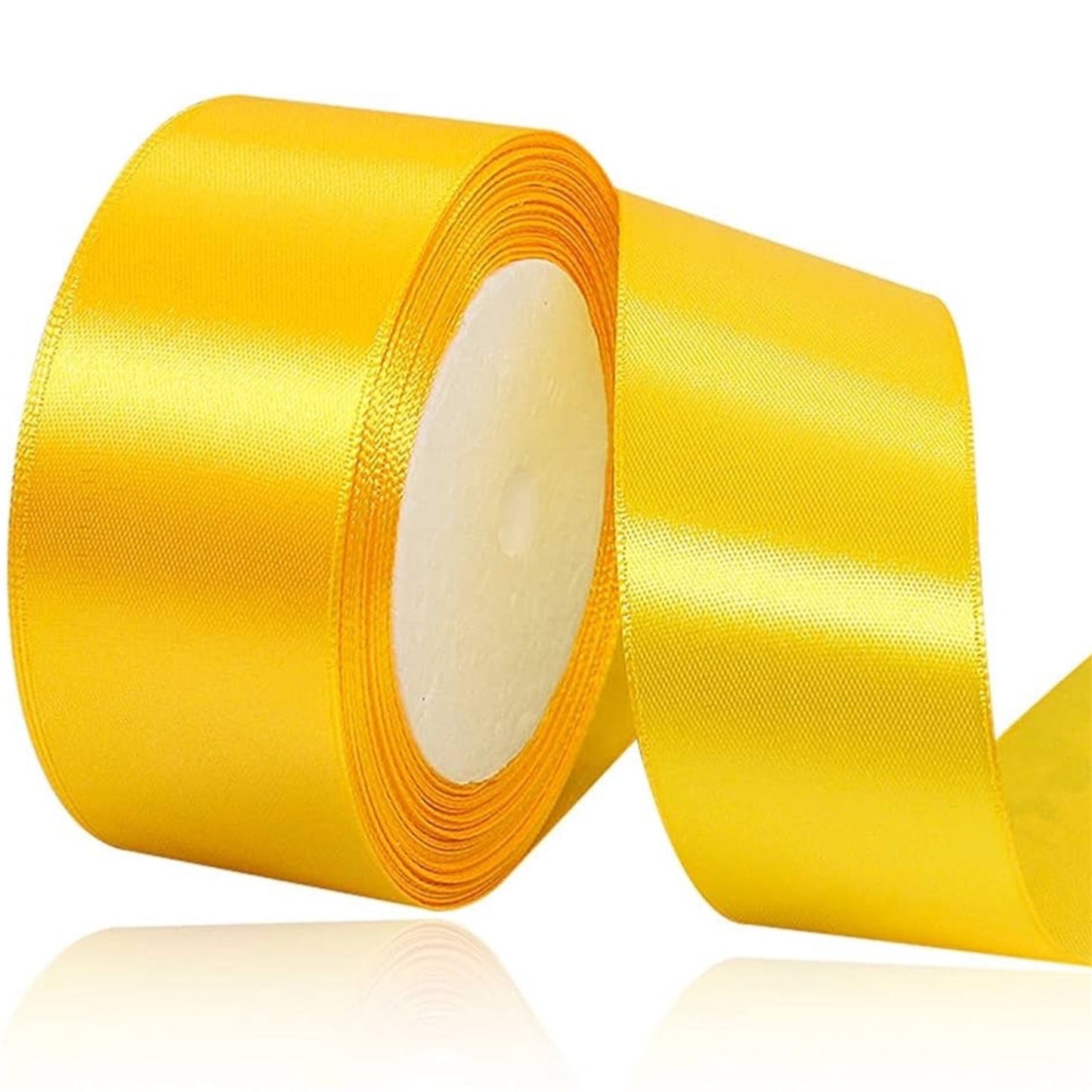 CINTA RASO 4CMX20METROS AMARILLO OSCURO-COD-16