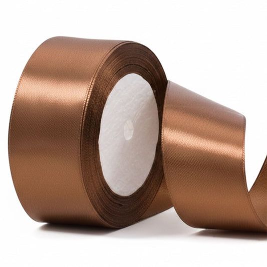 CINTA RASO 4CMX20METROS MARRON CLARO-COD-8052