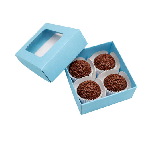 CAJA 7X7X4CM CON VISOR-BOM4V - CELESTE CLARO