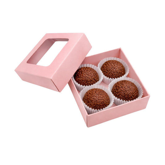 CAJA 7X7X4CM CON VISOR-BOM4V-ROSA BEBE
