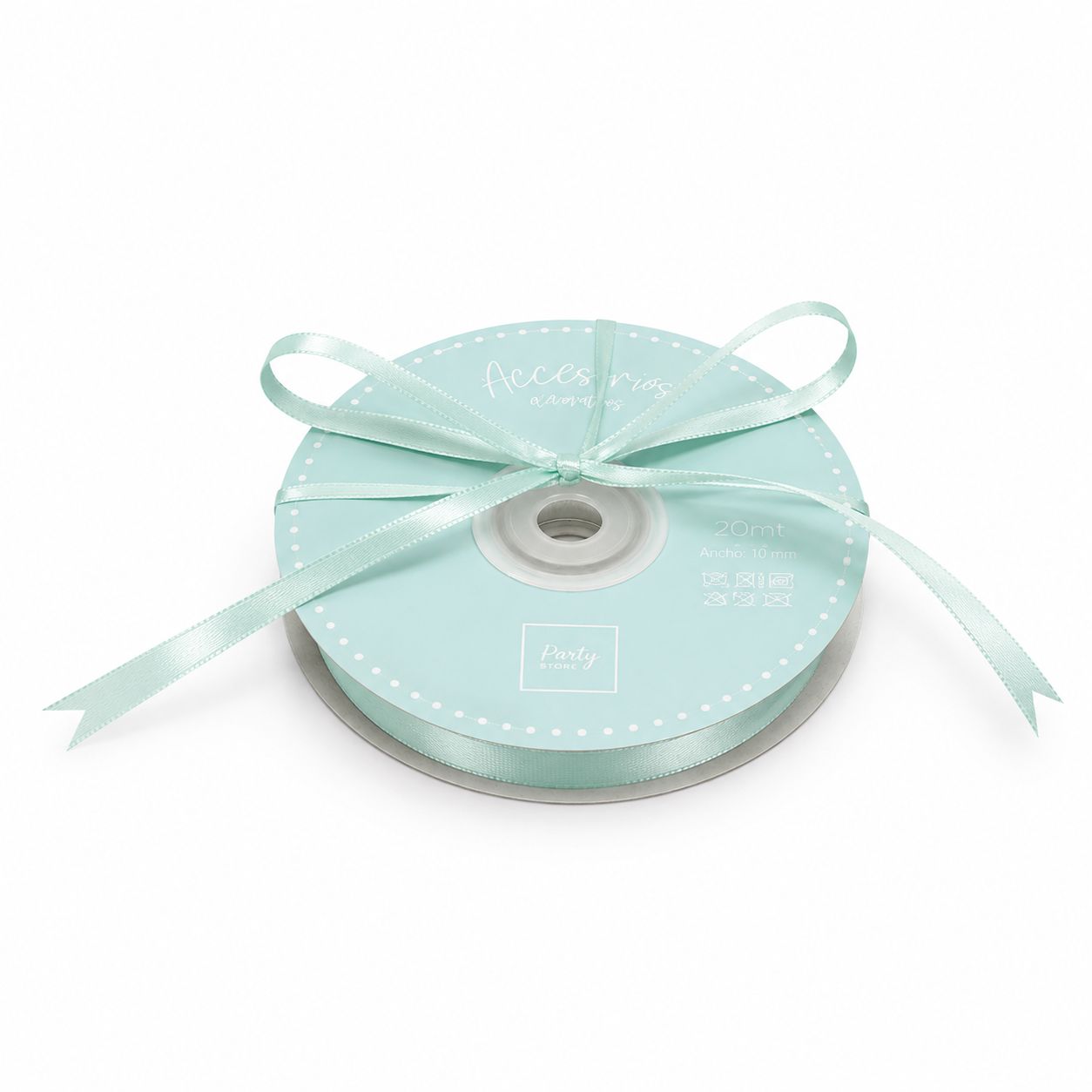 CINTA RASO 6mm X 20 METROS -tiffany