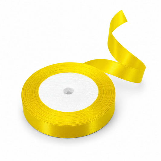 CINTA RASO 1.5CM X 20 METROS amarillo claro COD-8059
