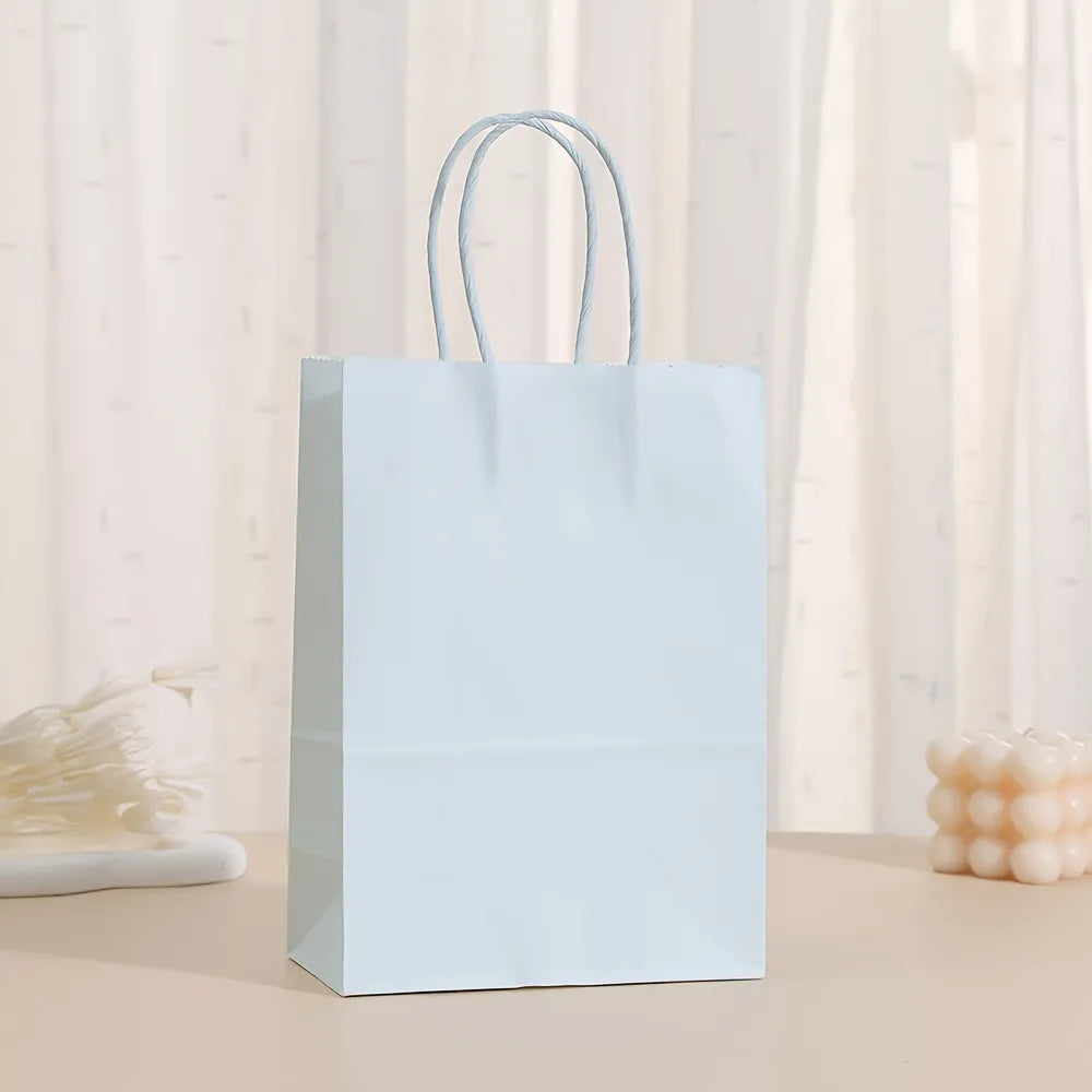 Bolsa Papel Celeste Pastel- 25x12x31cm