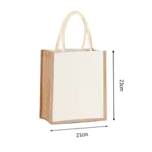 Jute Tote Bag DUO – Bolsa de Yute 21x12x23cm