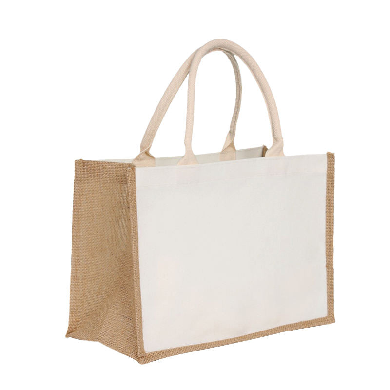 Jute Tote Bag DUO – Bolsa de Yute 35x15x27cm