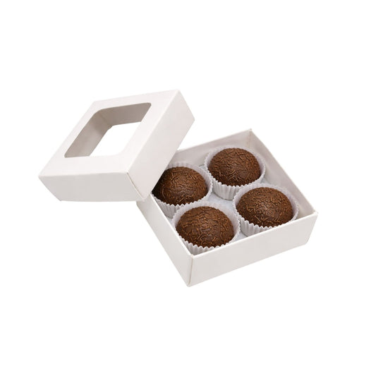 CAJA 7X7X4CM CON VISOR-BOM4V - BLANCO
