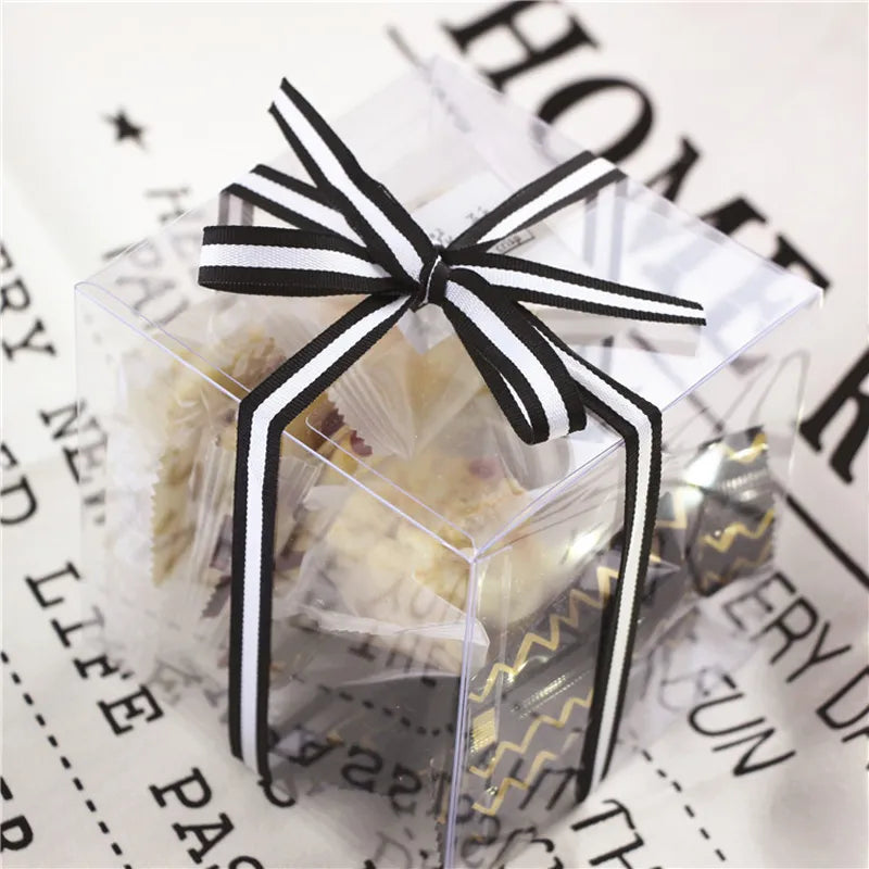 Caja 10x10x10cm Transparente Cubo - (Paquete x 10 und)