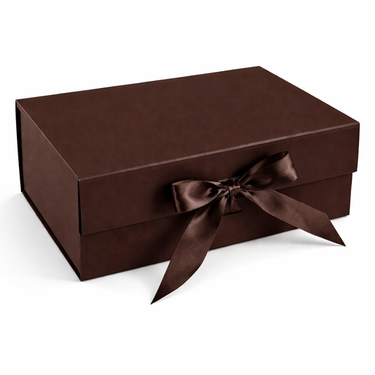 Caja Premium 33x25x12cm Marrón Despegable