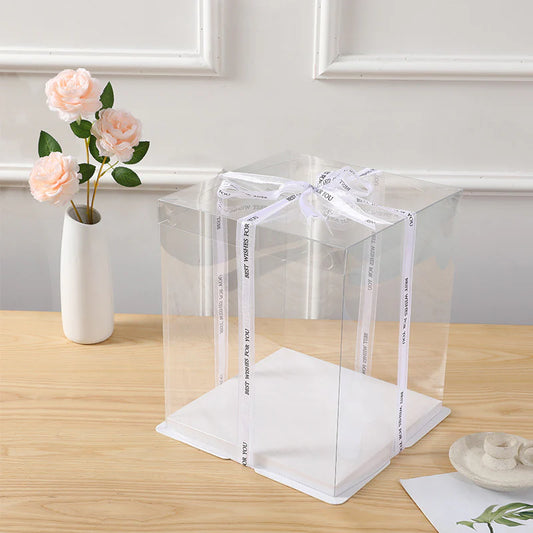 CUADRADA 18X18X28CM TAPA TRANSPARENTE - COD 642315