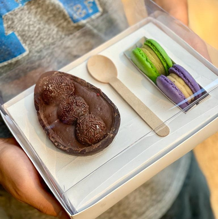 ACE01 23X18X7CM - Caja p/ huevo 250 + box para macarons