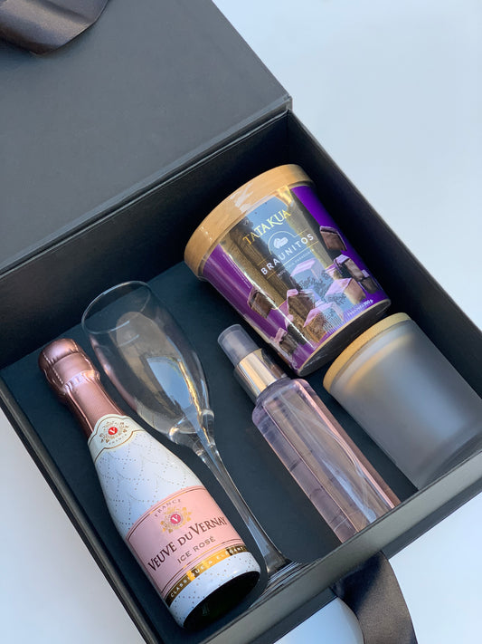 Caja Premium 25x25x10cm Tipo Libro Negro