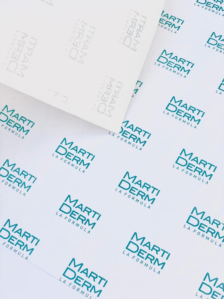 Papel manteca con logo - 15x15cm