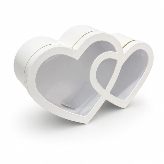 Corazón Doble "G" blanco 38x24.7x11.5cm