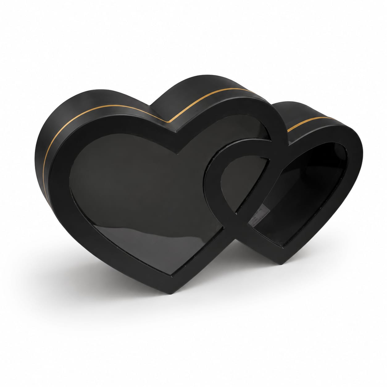 Corazon Doble "P" Negro 33.5x21.7x9cm