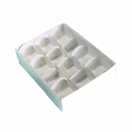 CAJA 13x10x3cm P/ 12 BOMBONES COD 641330