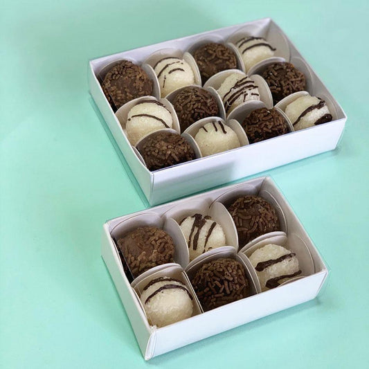 CAJA 13x10x3cm P/ 12 BOMBONES COD 641330