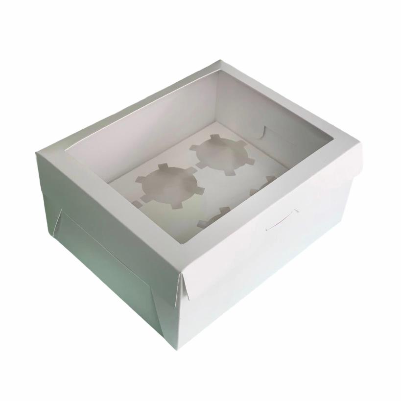 Caja 22x17x8.5cm para 6 cupcakes - CUP6C - COD 639248+640182