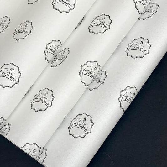 Papel manteca con logo - 29x30cm