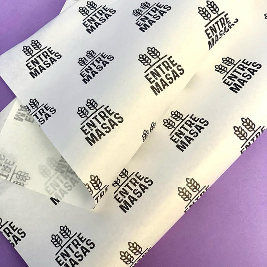 Papel manteca con logo - 39x40cm