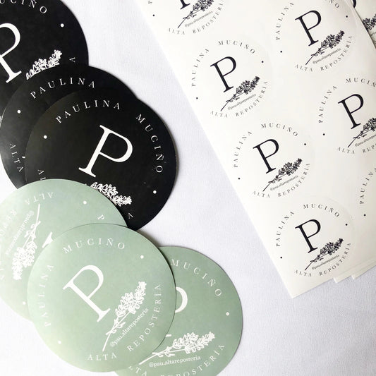 Stickers Impermeable personalizado redondo 5cm