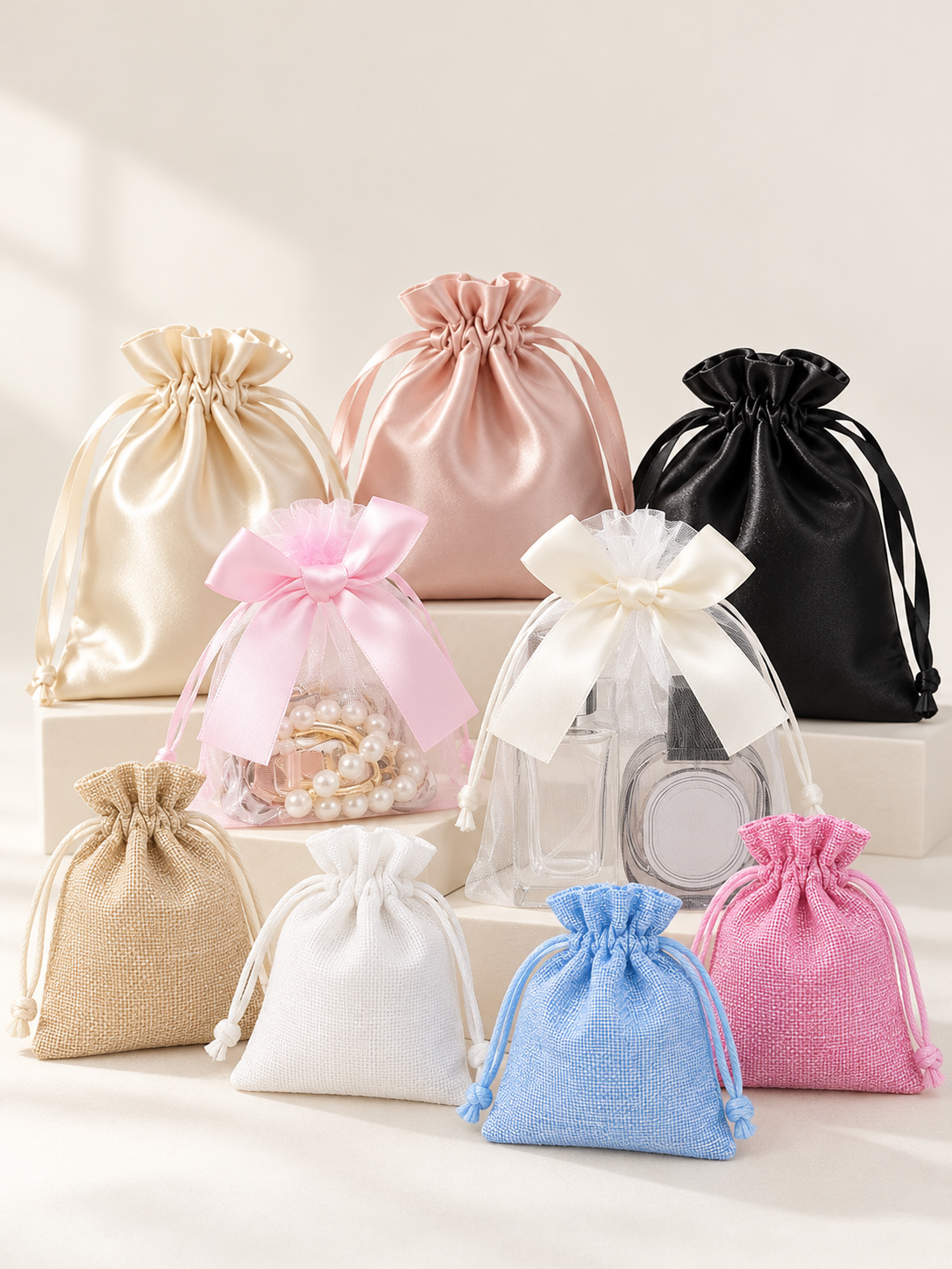 Bolsa Organza y Arpillera