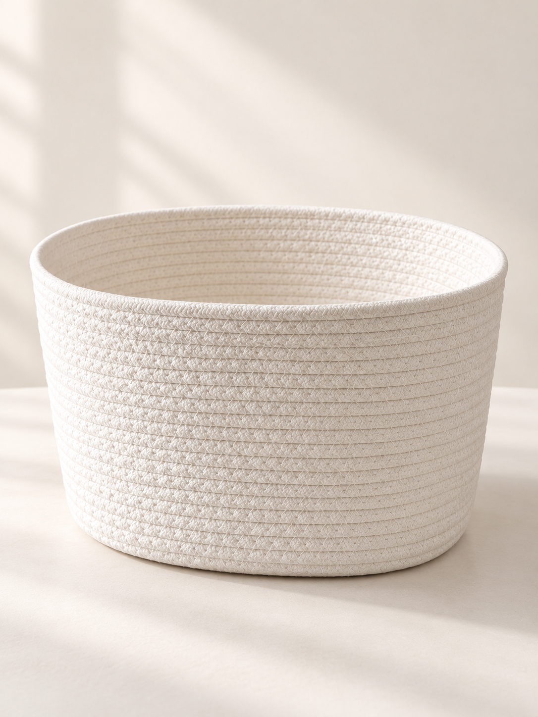 Cesto rectangular blanco