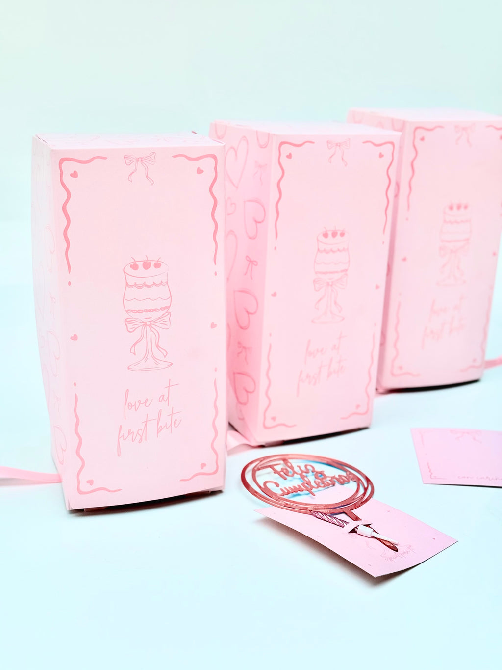 Caja 11,5x11,5x26cm para copa Rosa - 641792
