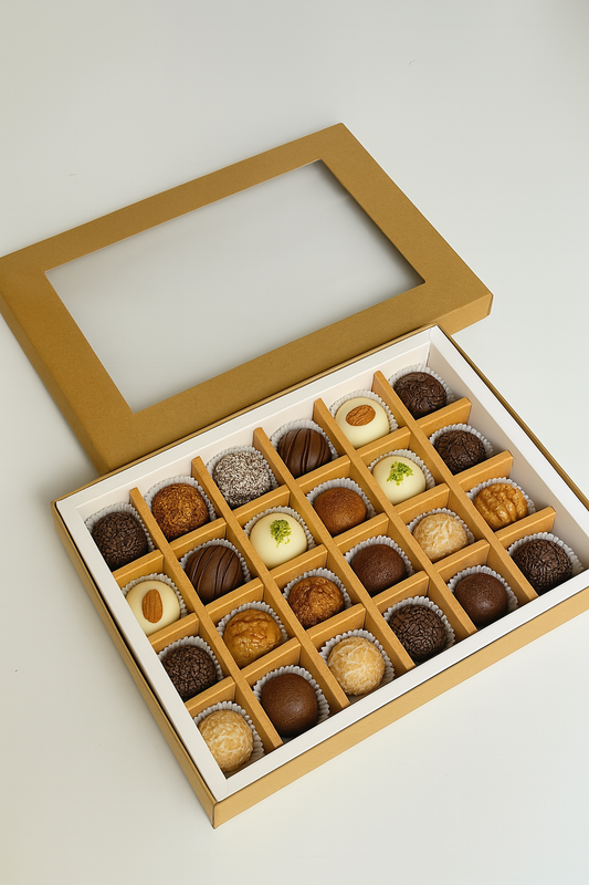 Caja p/ 24 bombones Kraft